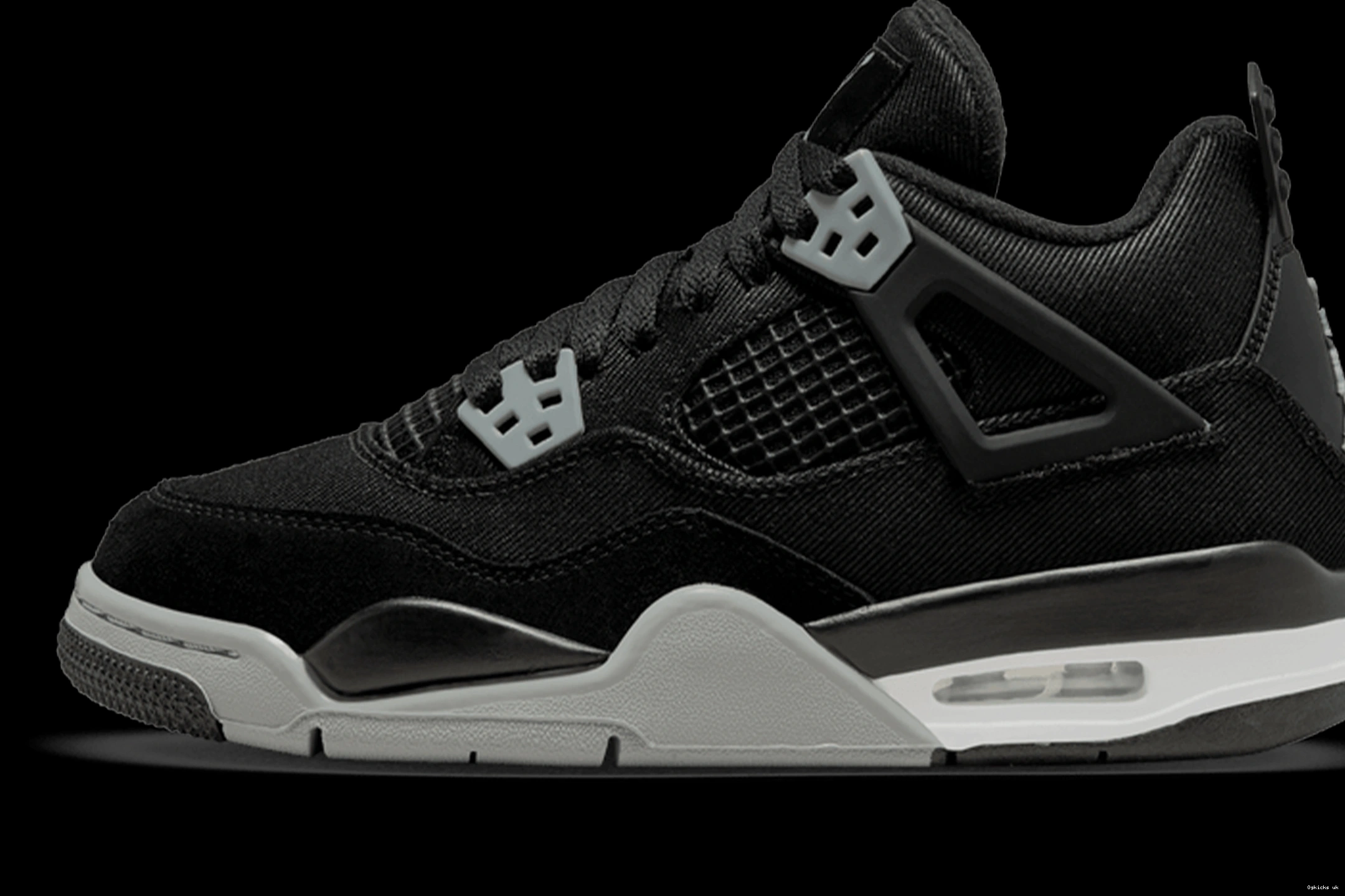 GS Retro 4 Jordan Black Air Canvas 0721